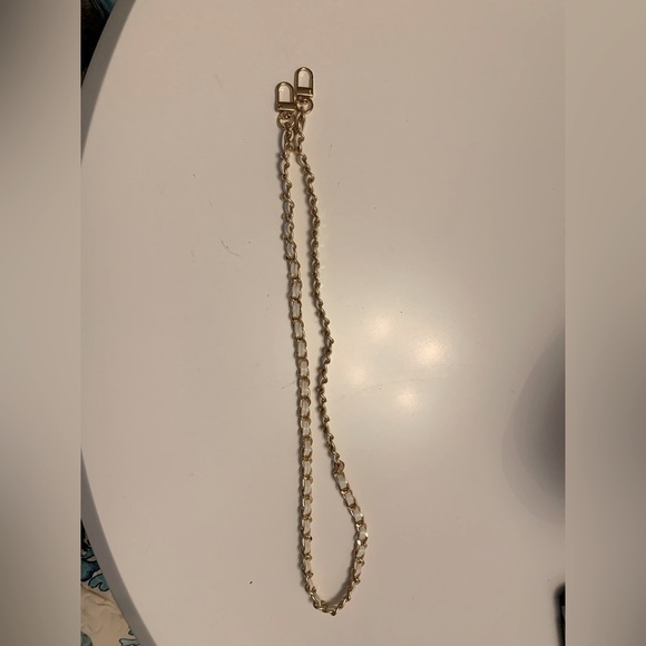 Gold and White unbranded chain for bag - Picture 1 of 4